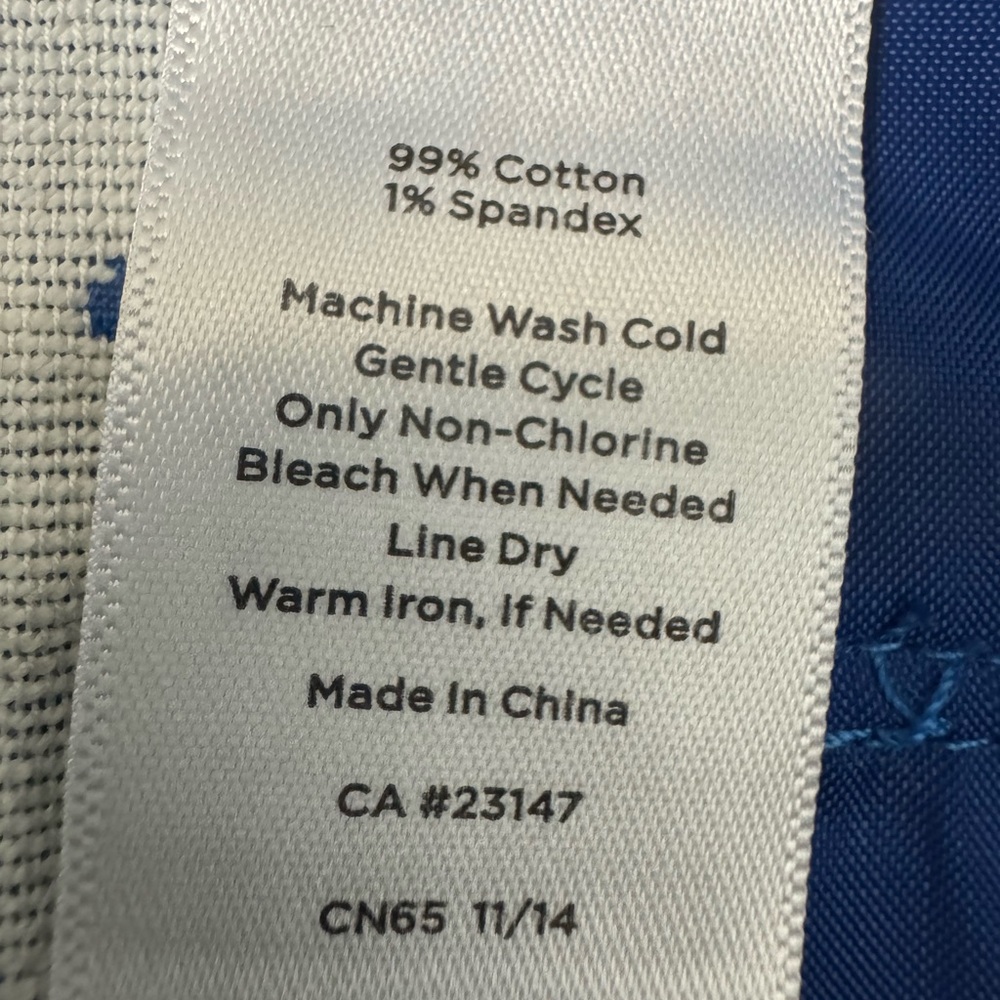 Talbots Blue Polka Dot Pants - Picture 7 of 7